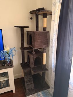 Large Multi-Level Cat Tree Tower