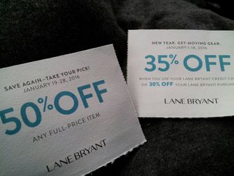 50% off & 35% off at Lane Bryant