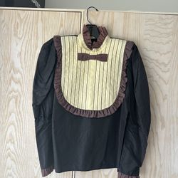 Taffeta Tuxedo Top (Vintage) 