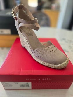 Kelly & Katie Espadrille Wedge Sandals