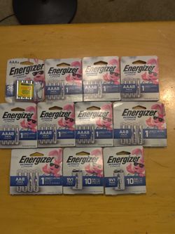 Bulk Lot of Energizer Ultimate Lithium Packs: AA, AAA, 9V Batteries
