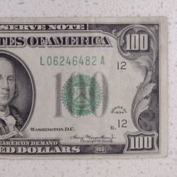 1934 $100 Federal Reserve Note (San Francisco District)