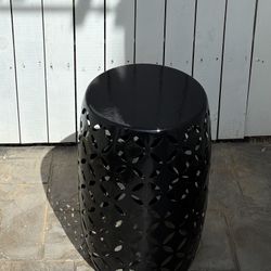 Beautiful Black Metal Garden End Table
