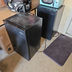 2 Small Medium Size Refrigerators Work Good Asking 140 For Both Or 55 Each..1 White File Cabinet Asking 20 And Yes That Bieg Microwave Works Good 30 