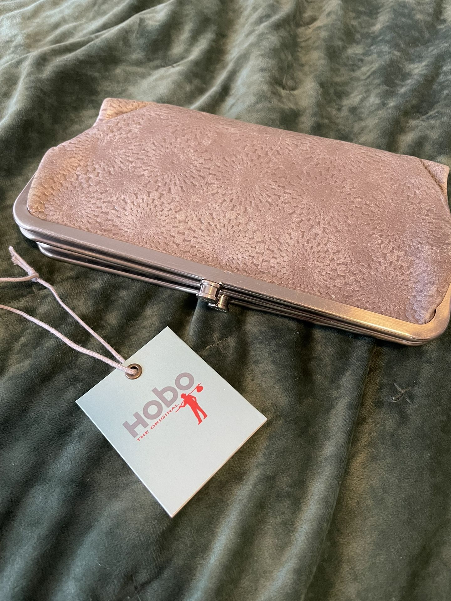 Hobo Lauren Gray Genuine Leather Wallet