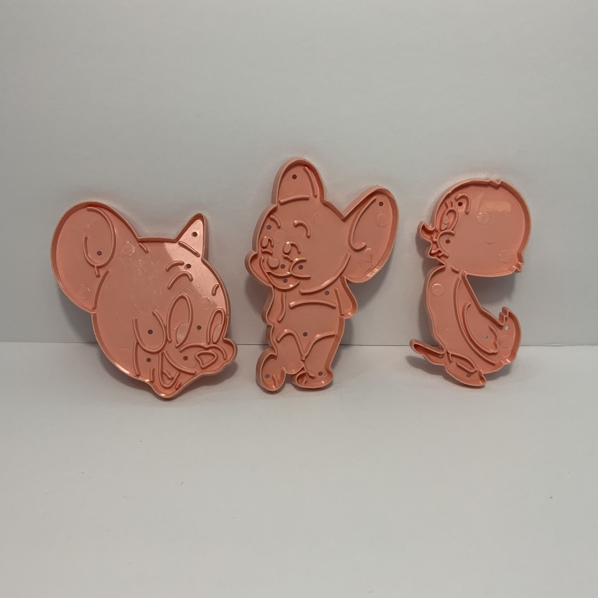 Vintage 1956 Loew's Retro Cartoon Lot Of 3 Tom & Jerry Characters Cookie Cutters
