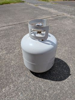 Empty propane tank