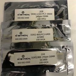 DDR2/800 240 Pin DIMM DC5800 2GB Ram Chip - Sealed Packages