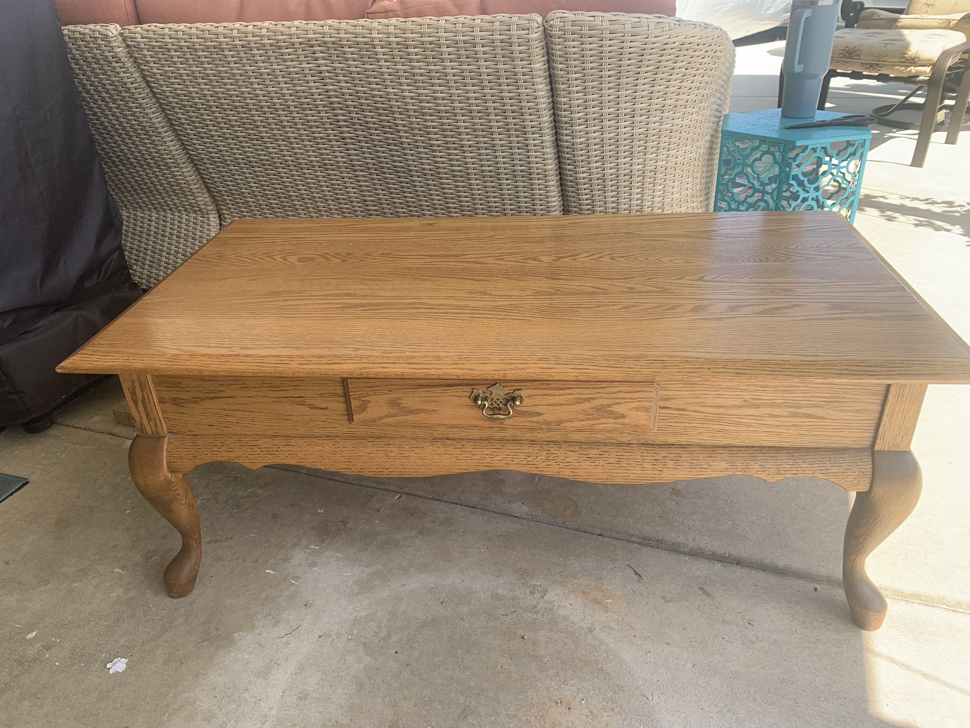 Oak Coffee Table Or End Tables