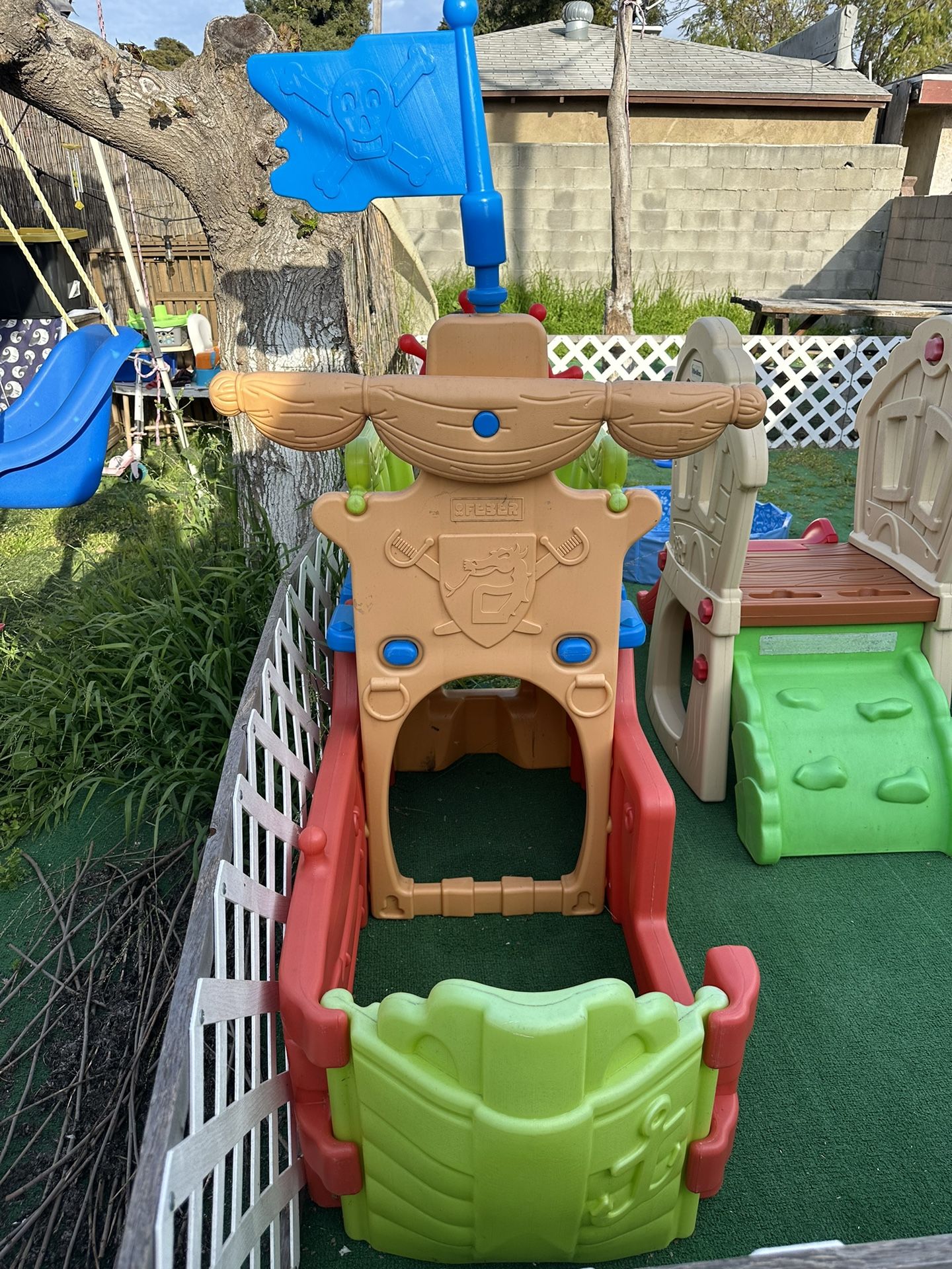 FEBER PIRATE SHIP Pirate Ship Playhouse ECR4Kids Buccaneer Boat Play Structure Toddler Playhouse for Sale in Inglewood CA OfferUp