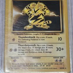 Pokemon Card  Electabuzz 20/102 ( LP ) 