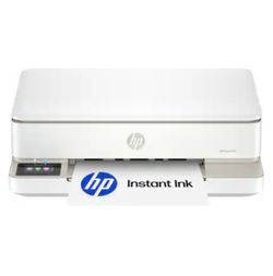 HP - Envy 6155 Wireless All-in-One Inkjet Printer, Scanner, Copier, AI-Enabled. (White)