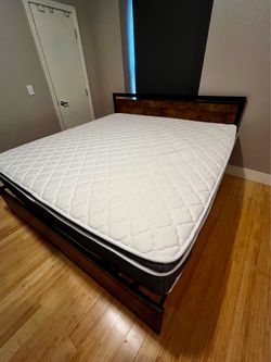King mattress and bed frame