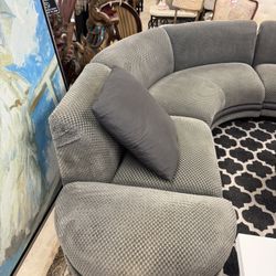 1980’s Vladimir Kagan Weiman Curved Sectional - 99” x 86” - Excellent Condition- Retail: $4800