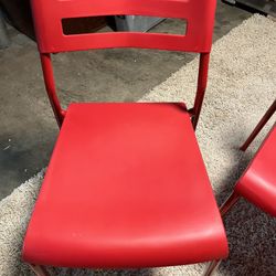 Humble Crew Red Plastic Chair