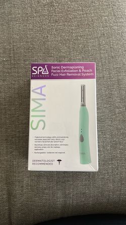 SPA SCIENCES - SIMA Patented Dermaplane Razor for Women Face – Painless 2-in-1 Facial Exfoliation & Peach Fuzz Hair Removal – Anti-Aging – 3 Speeds – 