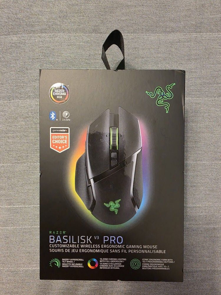 Razer Basilisk V3 Pro Customizable Wireless Black Gaming Mouse