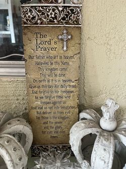 Our Father ~ The Lord’s Prayer on plaque