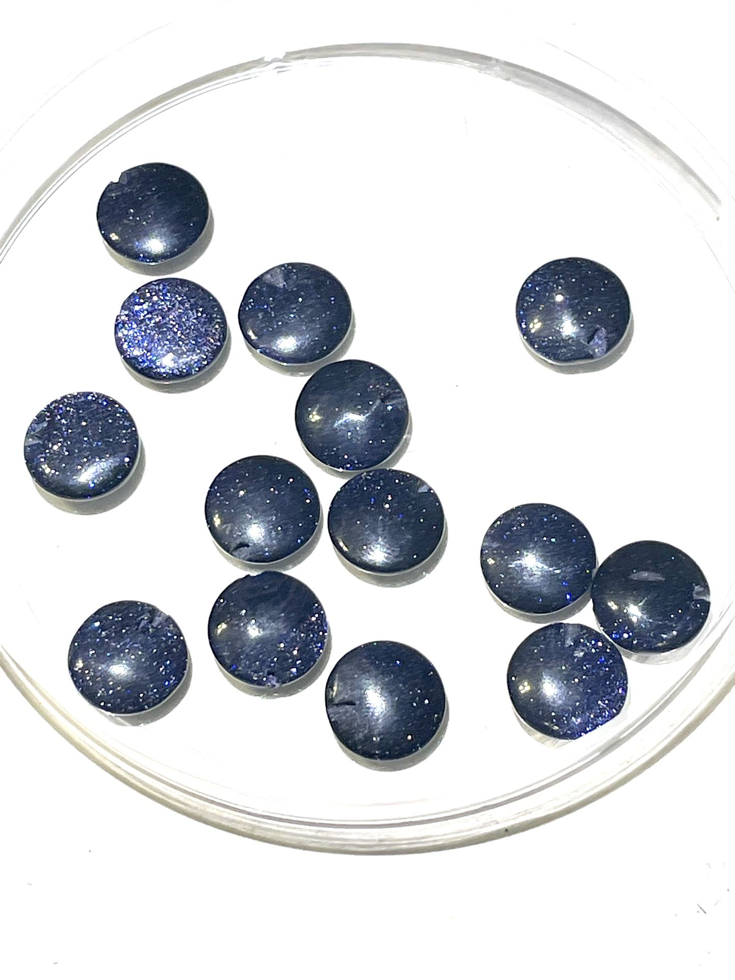 Lot Of 12mm Purple Goldstone 