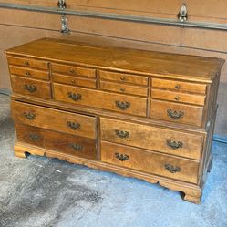 Vintage 11 Drawer Dresser 