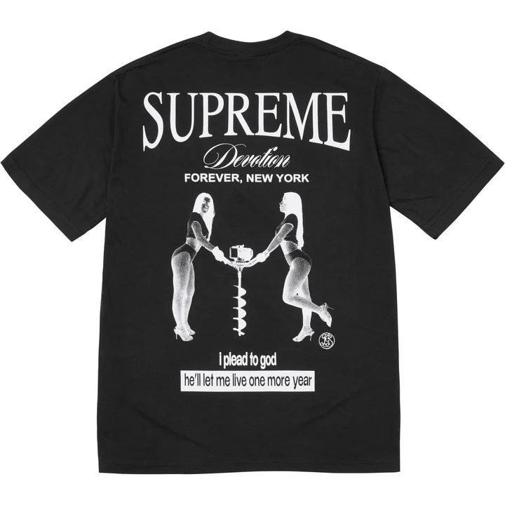 SUPREME “DEVOTIONl TEE BLACK SIZE 2XL