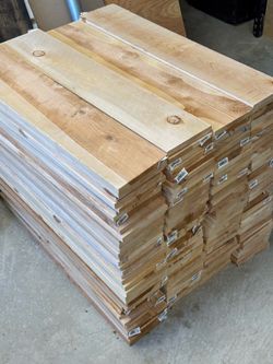 Cedar fencing short planks must take all