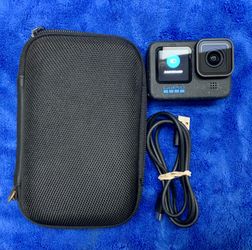 GoPro 12 Black Hero 5.3k Camera Cam Action Handheld Touchscreen Outdoors Hobby Travel Bundle Mic Microphone Video Photo Photography Recording 