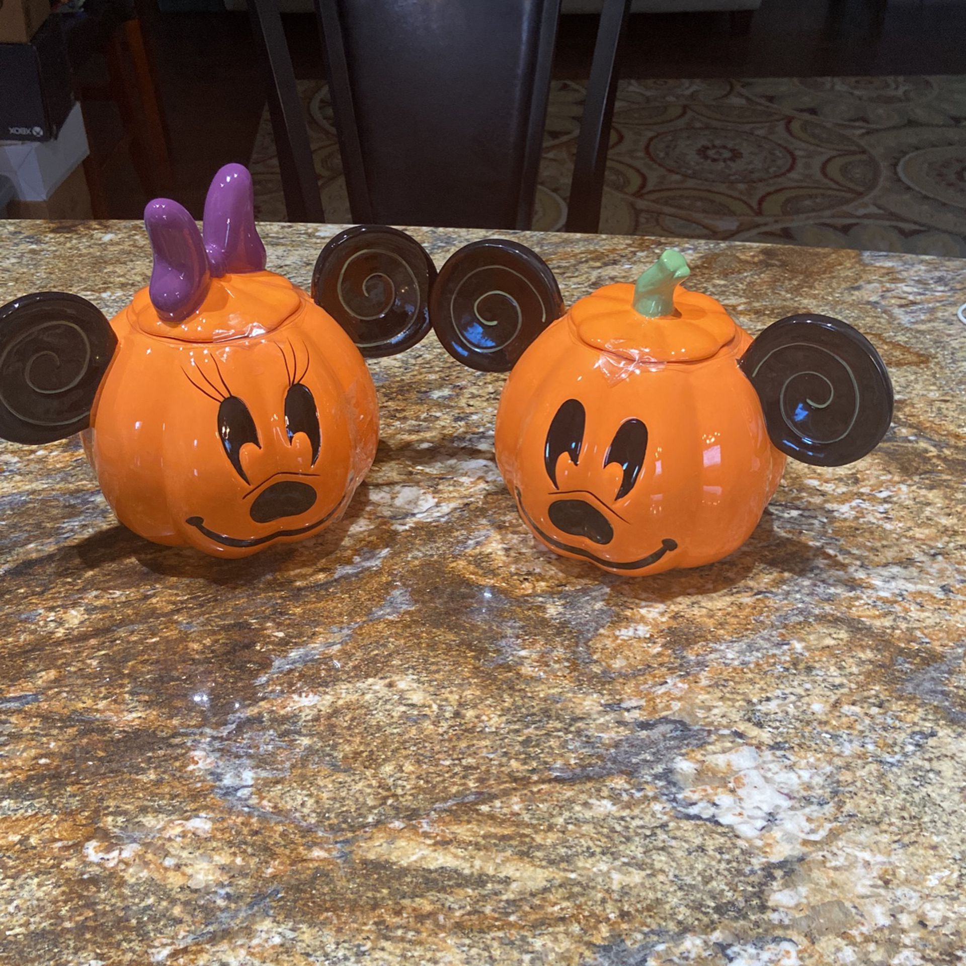 Disney Mickie &Minnie Halloween  Cookie Jars