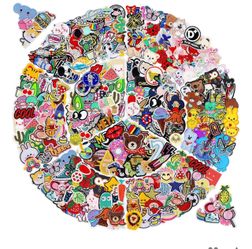 Embroidered Iron on Patches for Clothing: 100Pcs Assorted Patch Variety Random Styles Funny Patch Repair Applique for Jeans - Sew on Jackets Backpacks