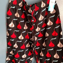 HAPPY VALENTINES DAY PAJAMA BOTTOMS GREAT FOR GIFT ADULT SIZES SMALL,MEDIUM,X-LARGE, XXLARGE $10 EACH