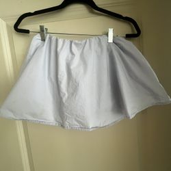 Babaton Light Blue Cotton Mini Skirt – Size S