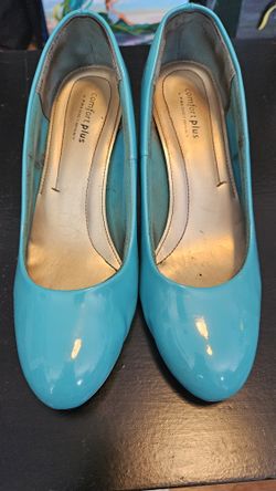 Ladies Pumps Patent Leather Comfort Plus 9W