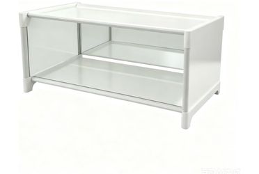 Shoe Organizer Cabinet, Small Shoe Rack Storage Cabinet Under Bed Slim Hidden Shoe Cabinet for Entryway Hallway Small Space white