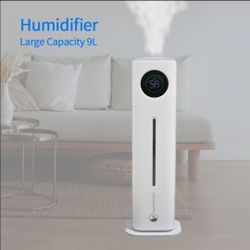 3119: New 2.4 Gal/9L Humidifier for Bedroom, Large Room 500ft², Cool Mist Air Humidifiers with 75H Runtime, Humidity Setting, Easy to Clean, Top Fill,