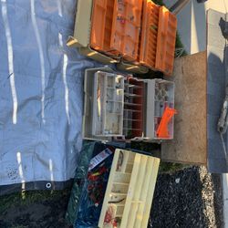 3 Fishing Tackle Boxes 