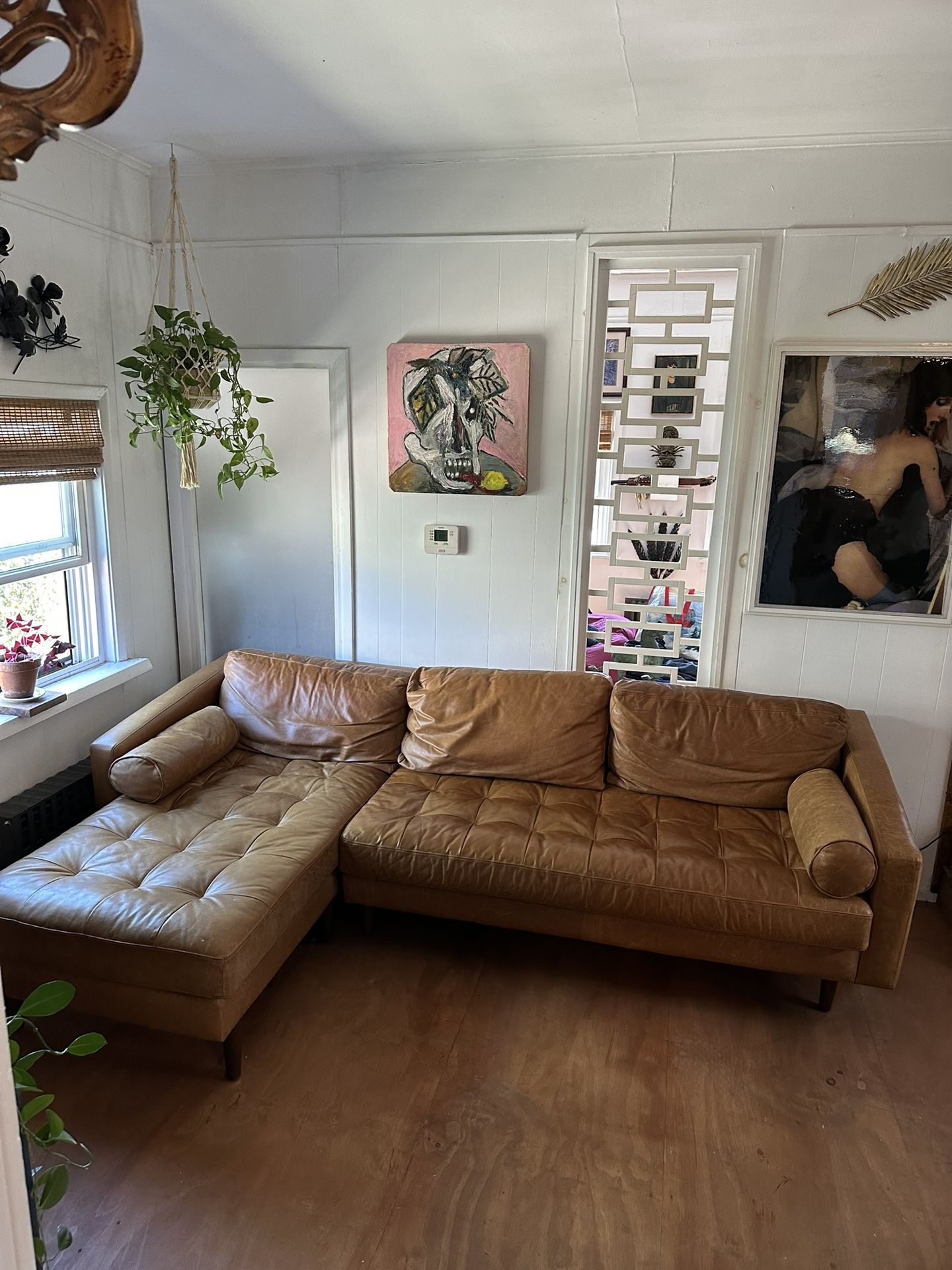 Poly And Bark Leather Sofa