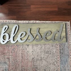 BLESSED Wall Decoration.