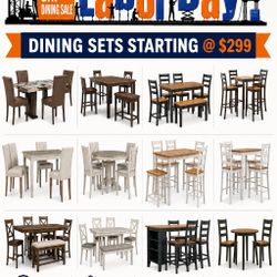 🔥 LABOR DAY SALE – DINING SETS STARTING @ $299!