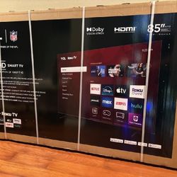 Brand New  TCL Roku  85" SMART  4k TV  Built-in Apps. Pick Up In Mission Vejo -$500  Firm