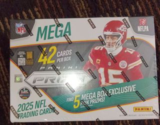 Panini NFL trading cards mega 42 card box