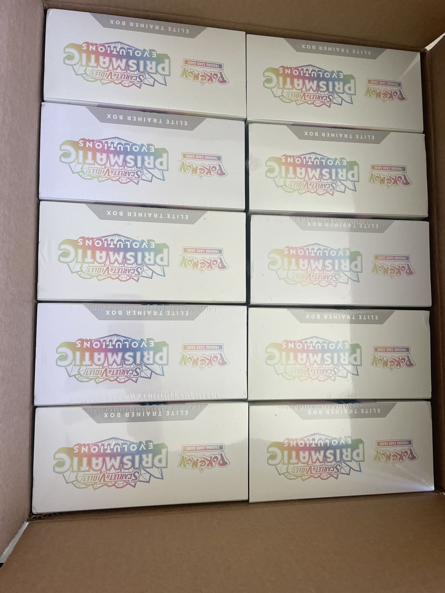 X2 Prismatic Evolutions Elite Trainer Boxes Case