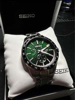 Seiko Presage Sharp Edge GMT Green
