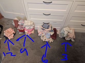 assorted baby clothes ( girls)
