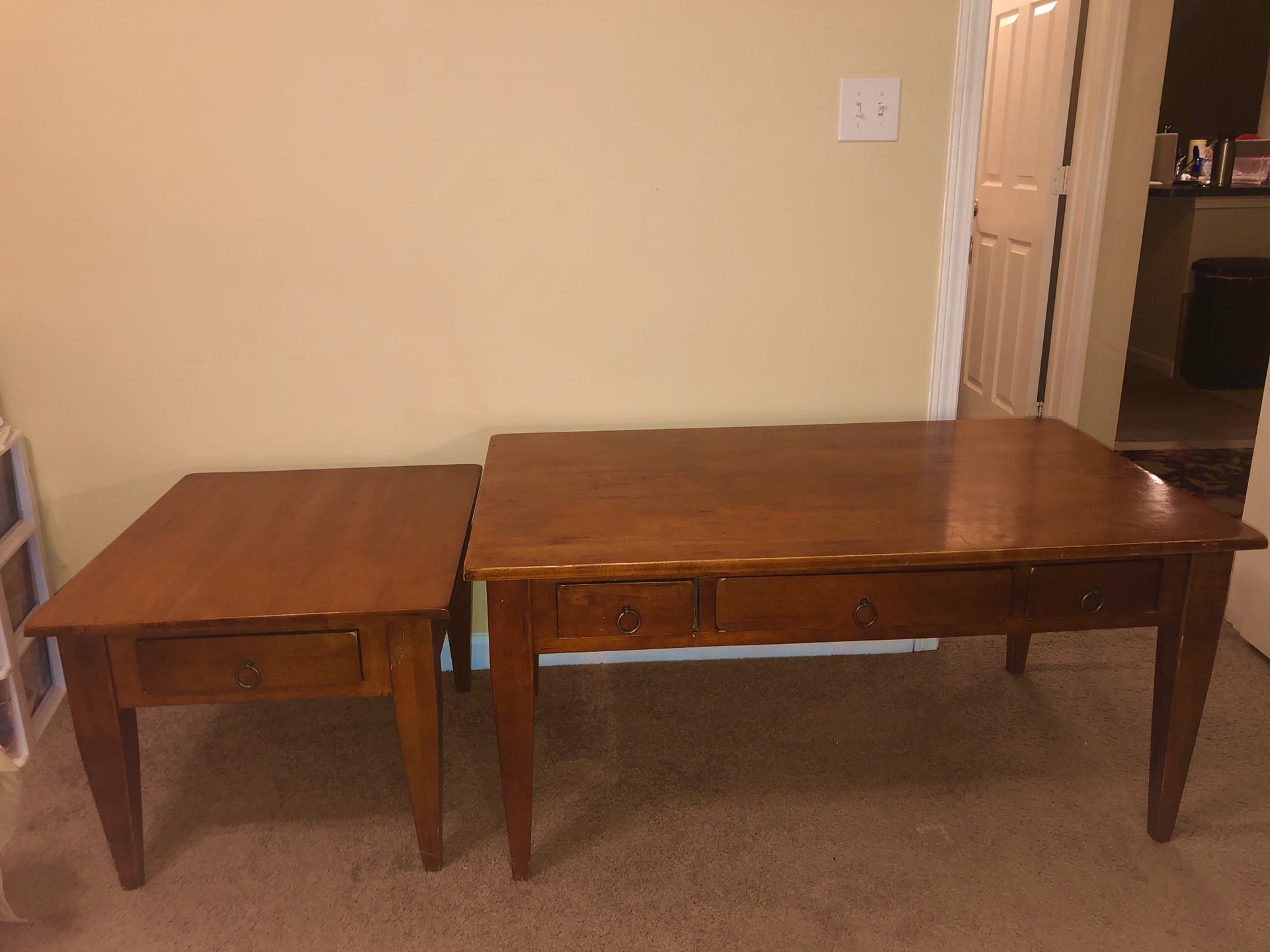 Coffee table and side table