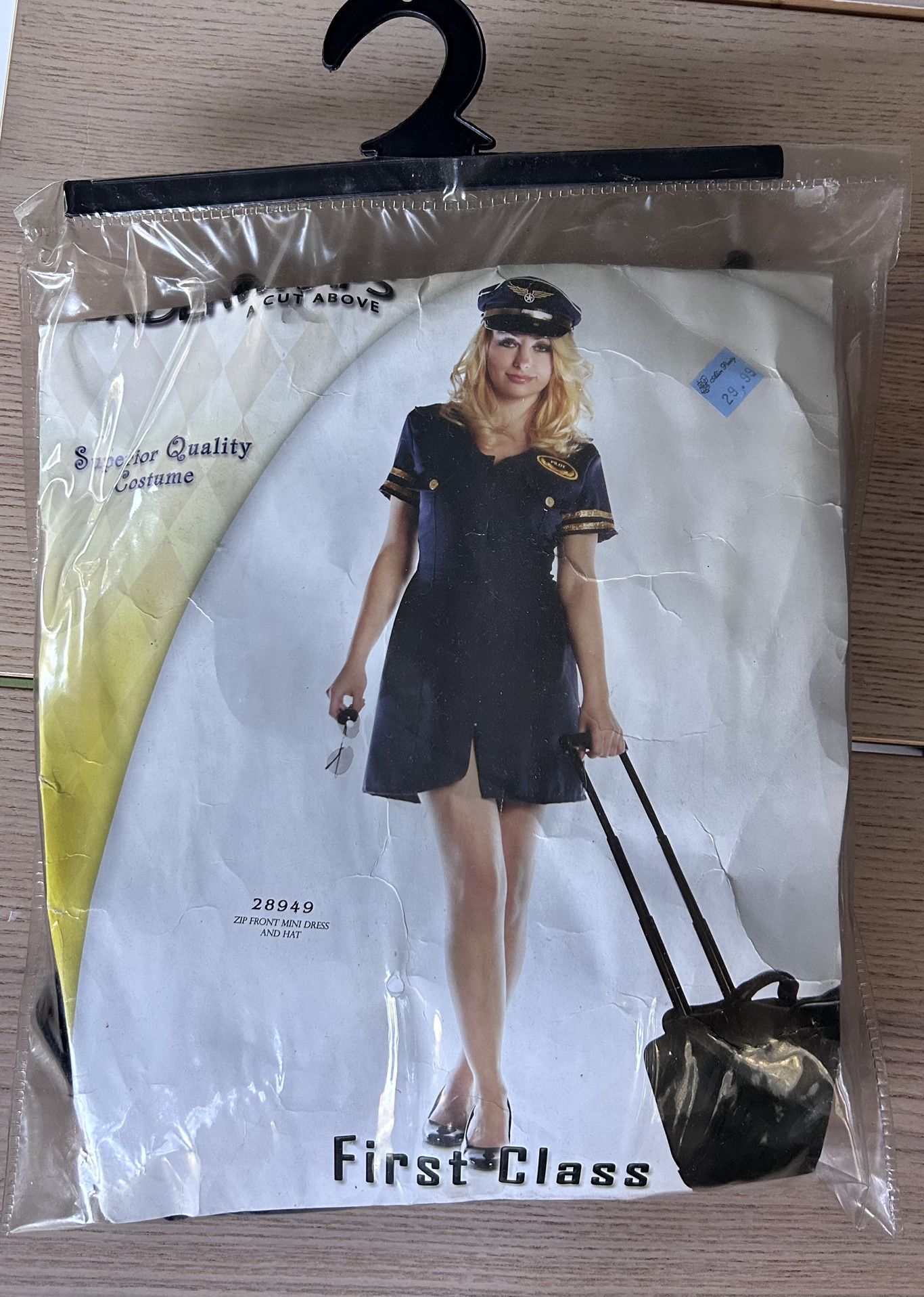 Woman First Class Pilot Halloween Costume Size Small 