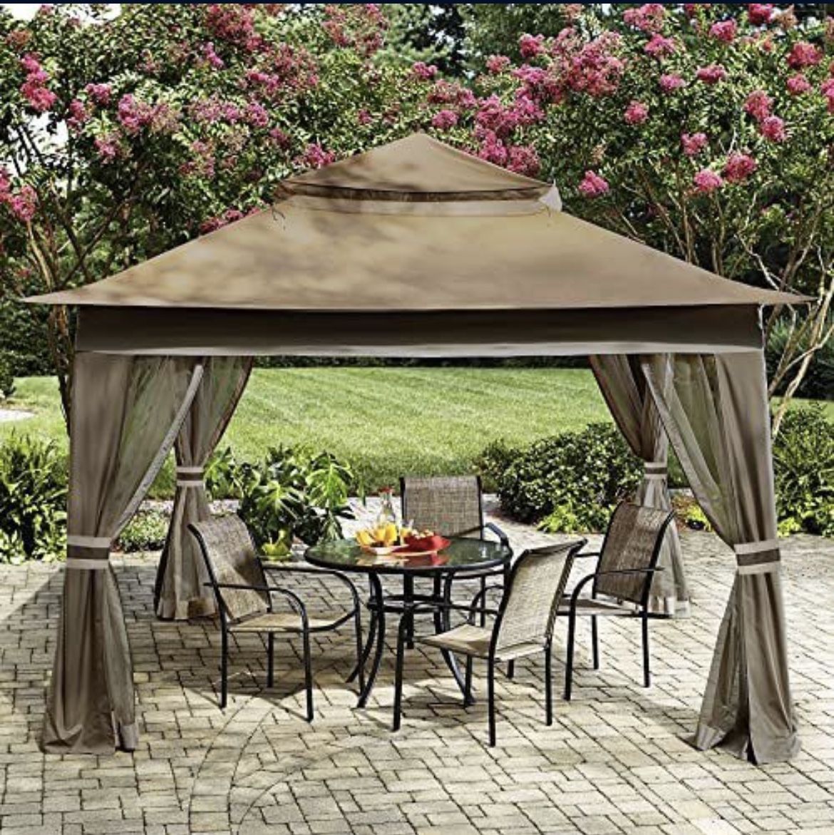 Outdoor Gazebos for Patios 10X10, Outdoor Canopy Gazebo Pop Up Gazebo