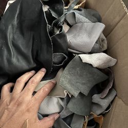 leather pieces for art, crafting, clothing etc.