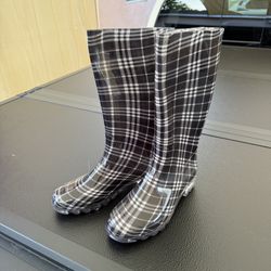 DaeRainy Tall Rain Boots for Women, Knee High Waterproof Slip On Garden Boots