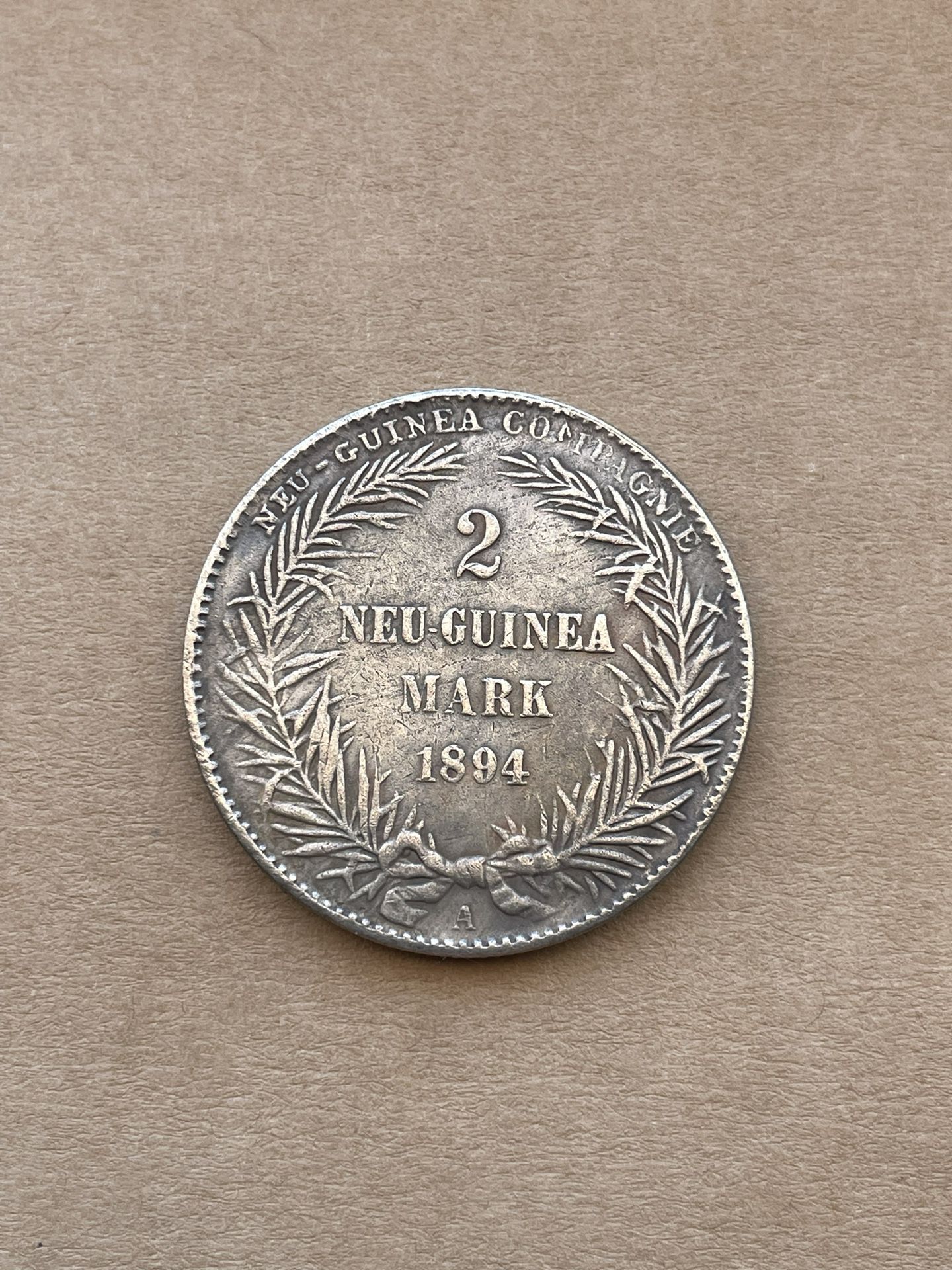  Coin 2 Mark 1894 New Guinea