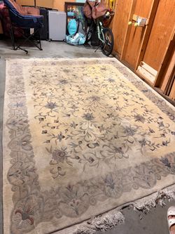 8x10 Wool Rug (Need deep clean)